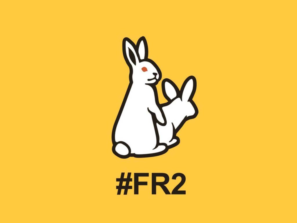 שני ארנבים מזדיינים - הלוגו של FR2
